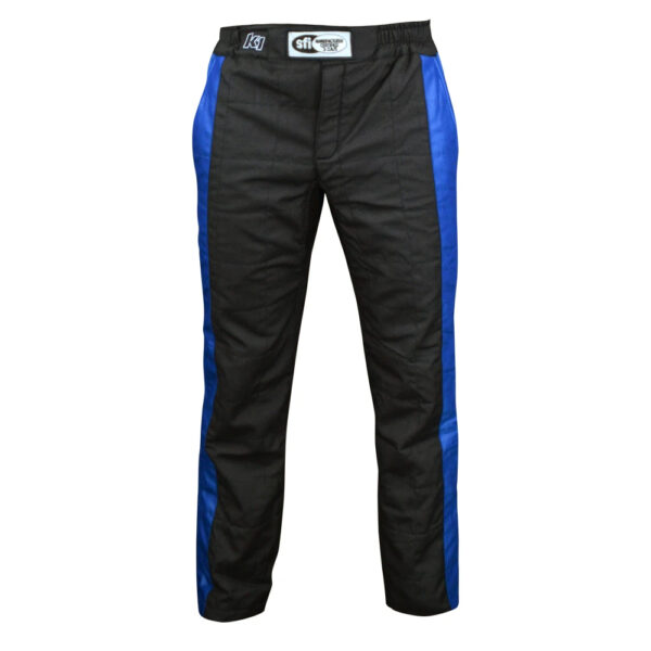 K1 Sportsman Pants 2 Piece SFI 5 Black and Blue