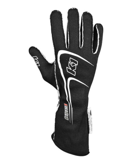 Track 1 Youth Nomex Drivers Youth Gloves Black Top