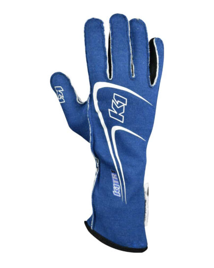 Track 1 Youth Nomex Drivers Youth Gloves Blue Top