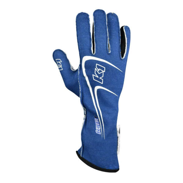 Track 1 Youth Nomex Drivers Youth Gloves Blue Top