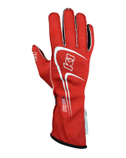 Track 1 Youth Nomex Drivers Youth Gloves Red Top